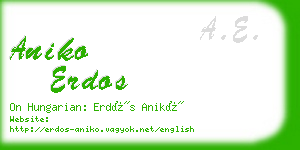 aniko erdos business card